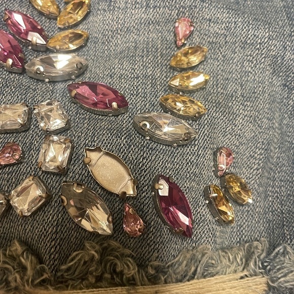 Express jewel accent shorts shortie High Rise Shorts size 4 - Picture 4 of 8